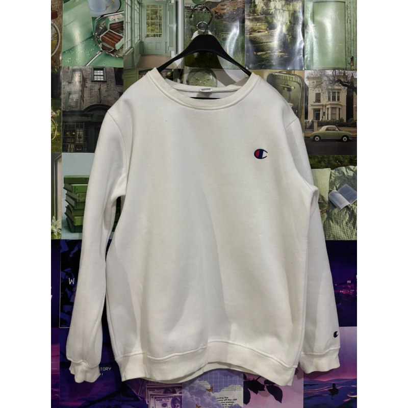 Champion Crewneck Basic White