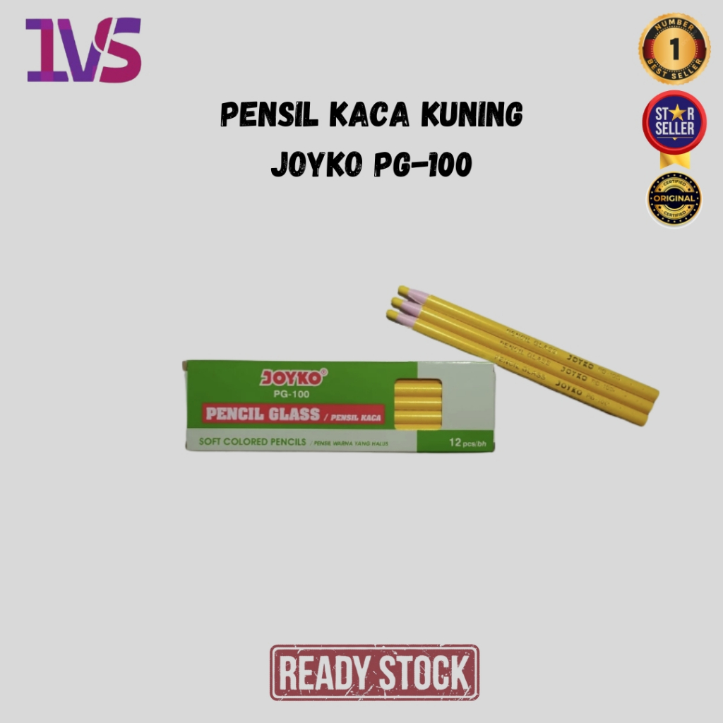 

Pensil Kaca / Pencil Glass Kuning JOYKO PG-100