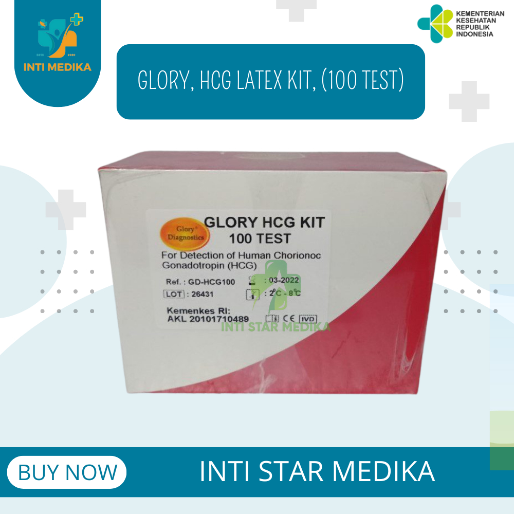 GLORY, HCG LATEX KIT, (100 TEST)