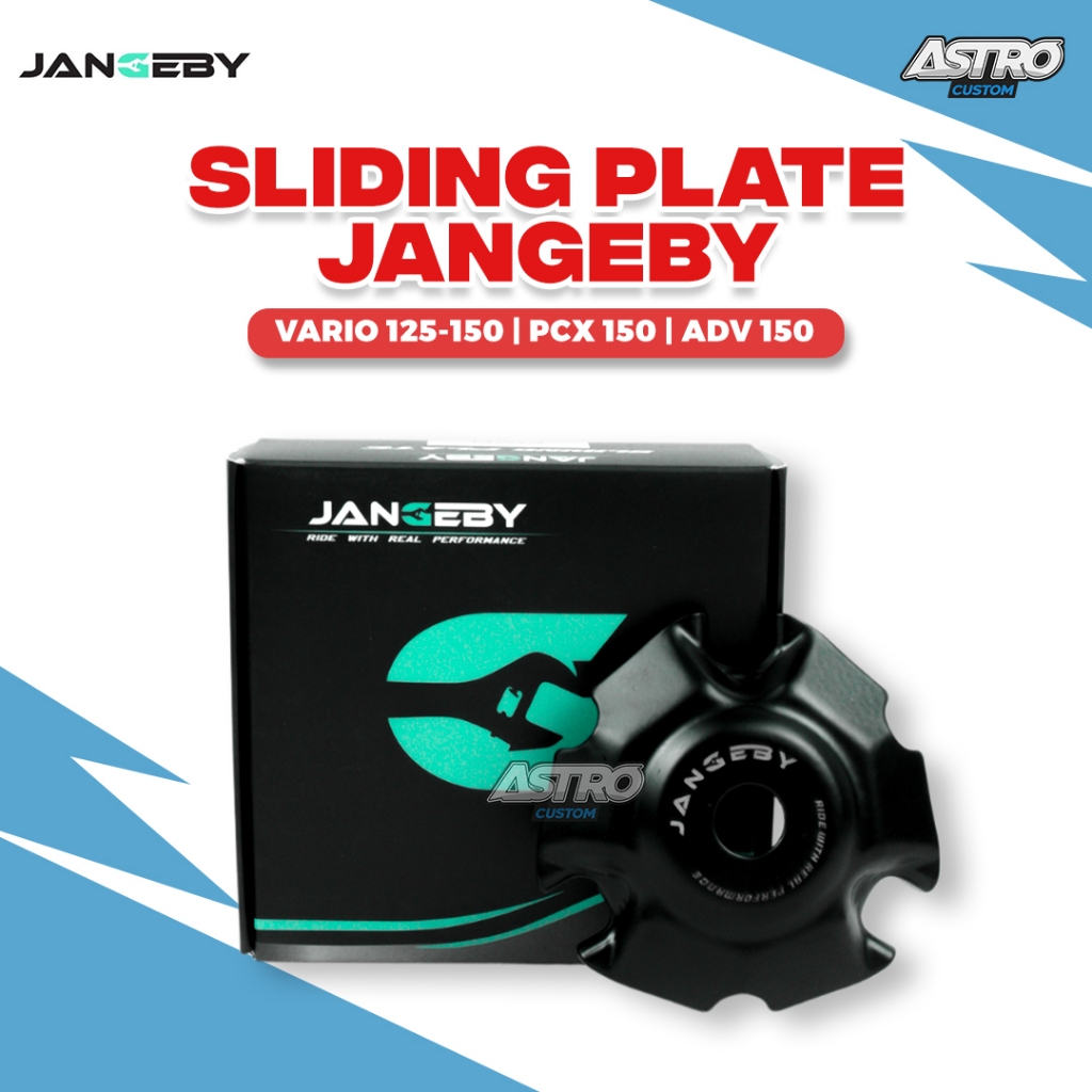 Sliding Plate Vario 125 150 PCX ADV Fine Black Tutup Rumah Roller KWN Jangeby Upgrade CVT Racing