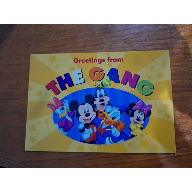 

kartu pos disney mickey mouse postcard