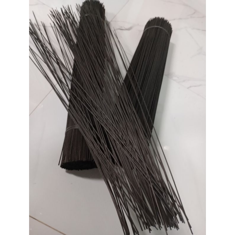 Ruji hitam 2mm panjang 45cm bahan bambu untuk sangkar burung