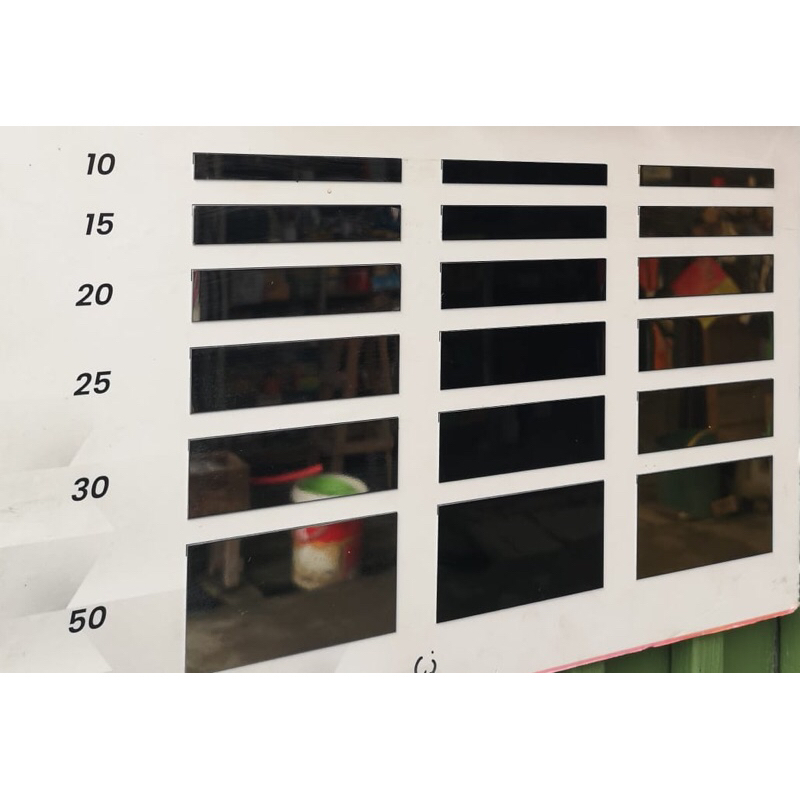 List Plat Strip Mirror Stainless | List Plat Strip Tanpa Perekat