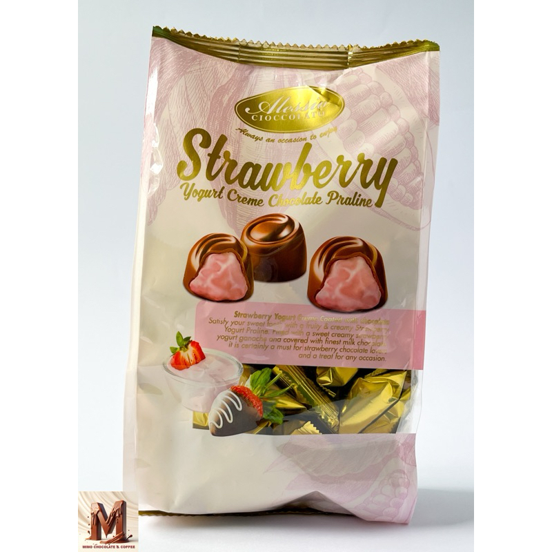 

Alessio Creme Praline Strawberry 200gram Coklat Impor Malaysia