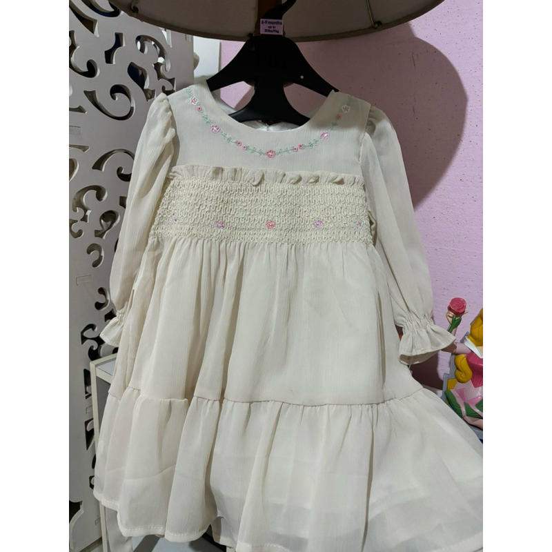 smocked dress anak preloved