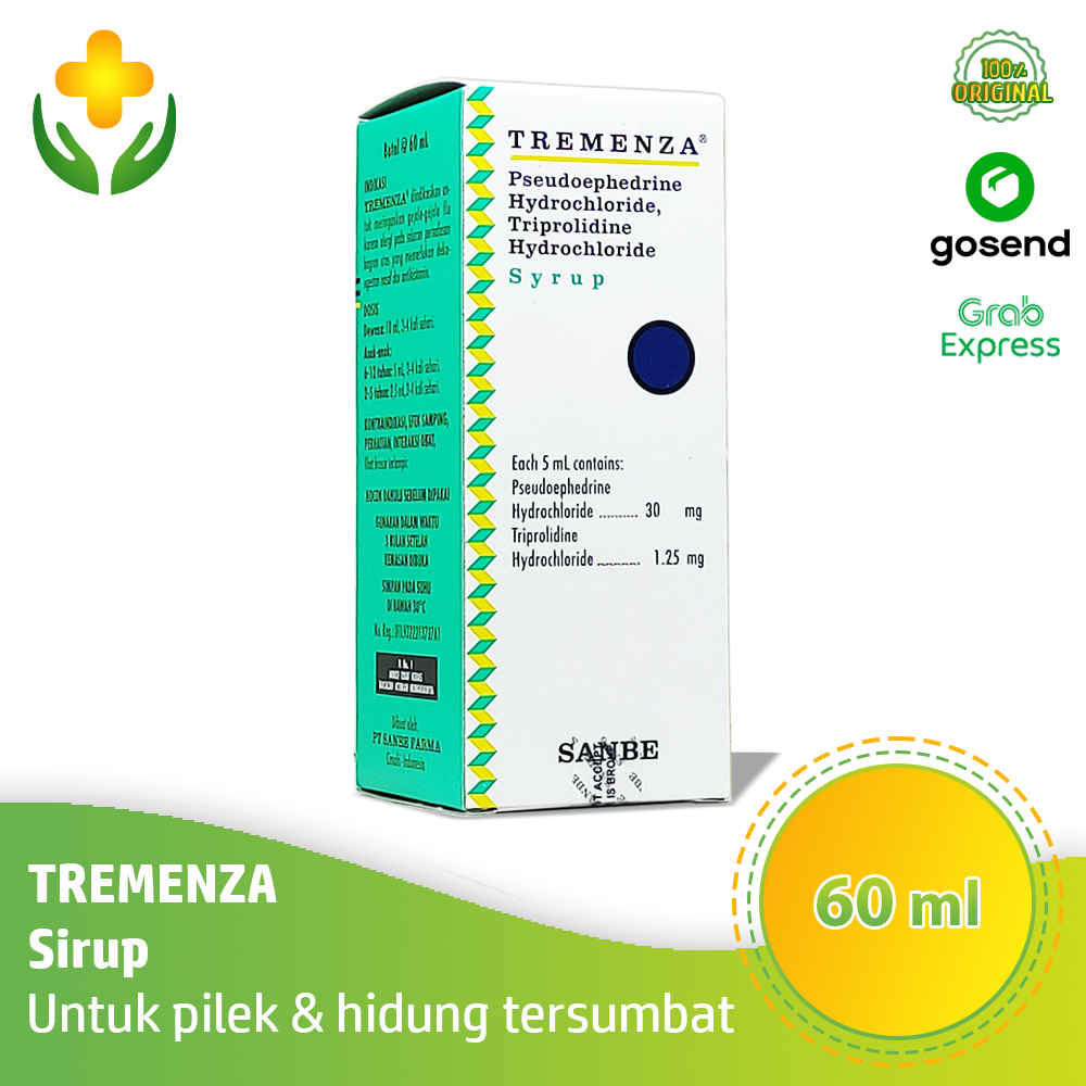Tremenza Sirup 60 ml Obat Pilek Anak Hidung Tersumbat Anak
