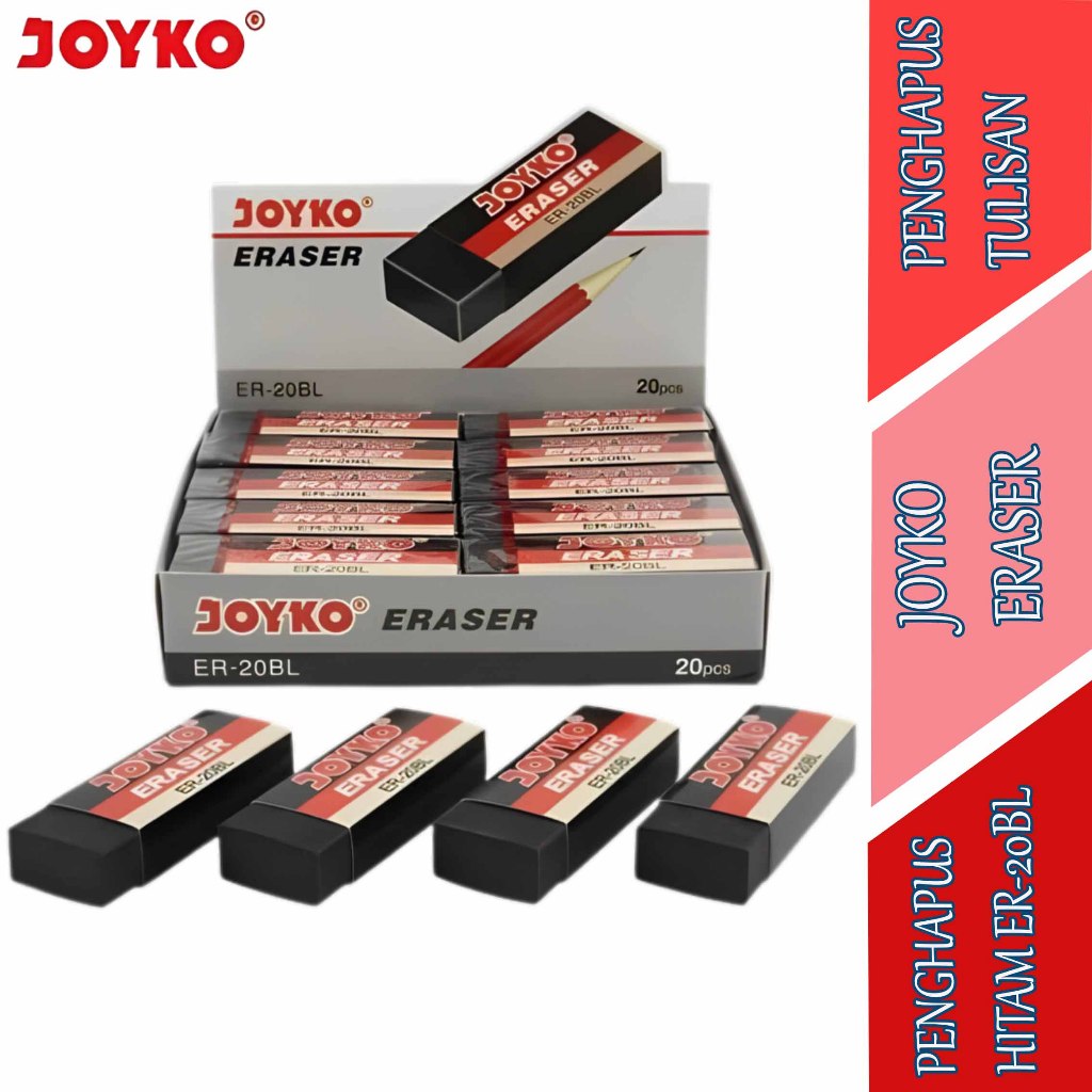 

Pengapus Tulisan Hitam - Joyko Eraser - Penghapus Tulisan - ER-20BL