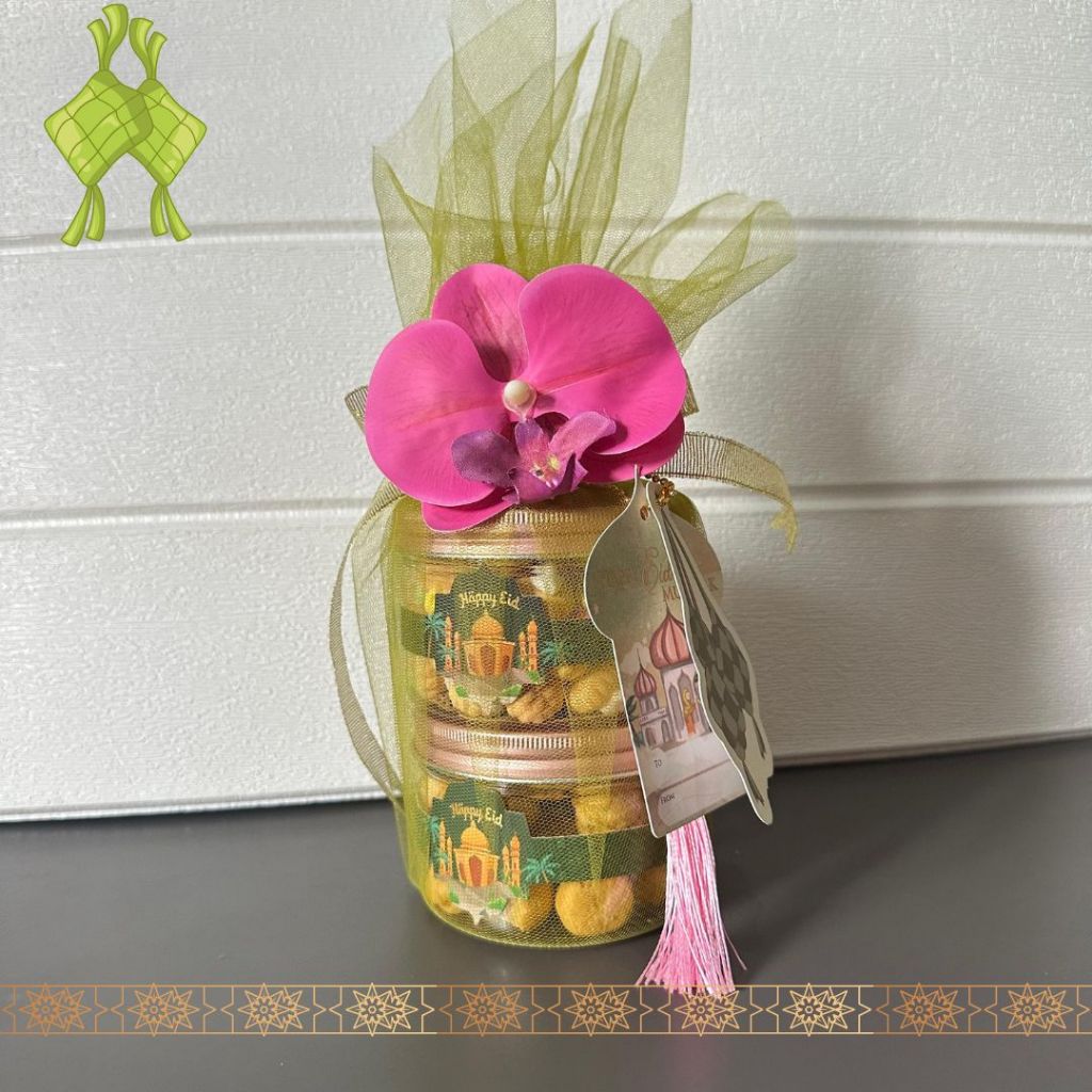

Hampers Lebaran Idul Fitri Snack Toples Mini Double Kain Tile