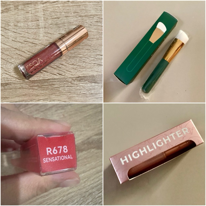 [NBU] Y.O.U YOU Luxcrime Brush Make Over ESQA Concealer Highlighter Lip Gloss