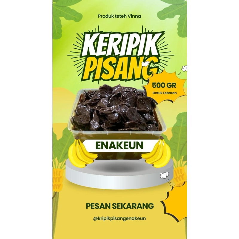 

500 gr kripik pisang coklat untuk keluarga!!!
