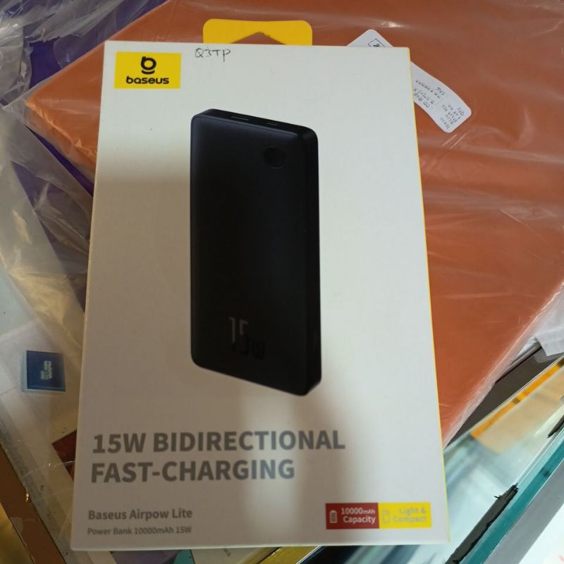 Baseus 15w bidirectional powerbank 10000mah original