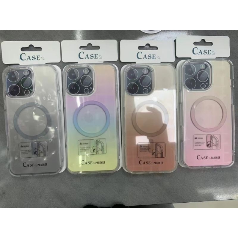 CLEAR CASE 2 WARNA MAGSAFE ANTI KUNING BAHAN TEBAL IPHONE PLUS ANIMATION