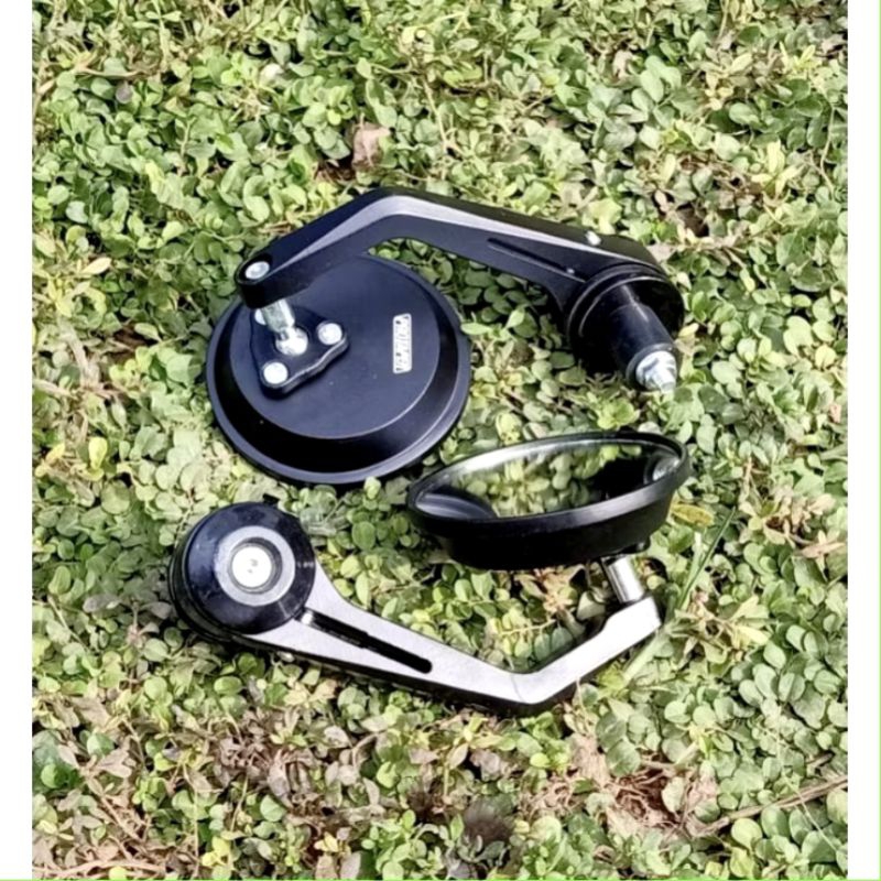 kaca spion jalu bar end stang bulat fleksibel portaper hitam PNP HONDA CB CG 125 100 tiger tirev til