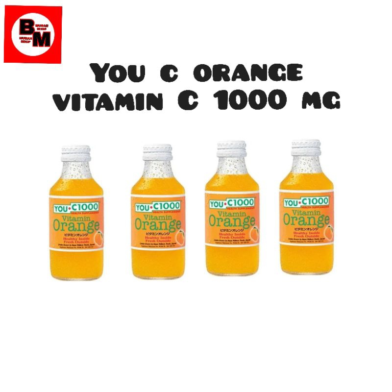 

4 Botol you c 1000 orange vitamin c 1000mg