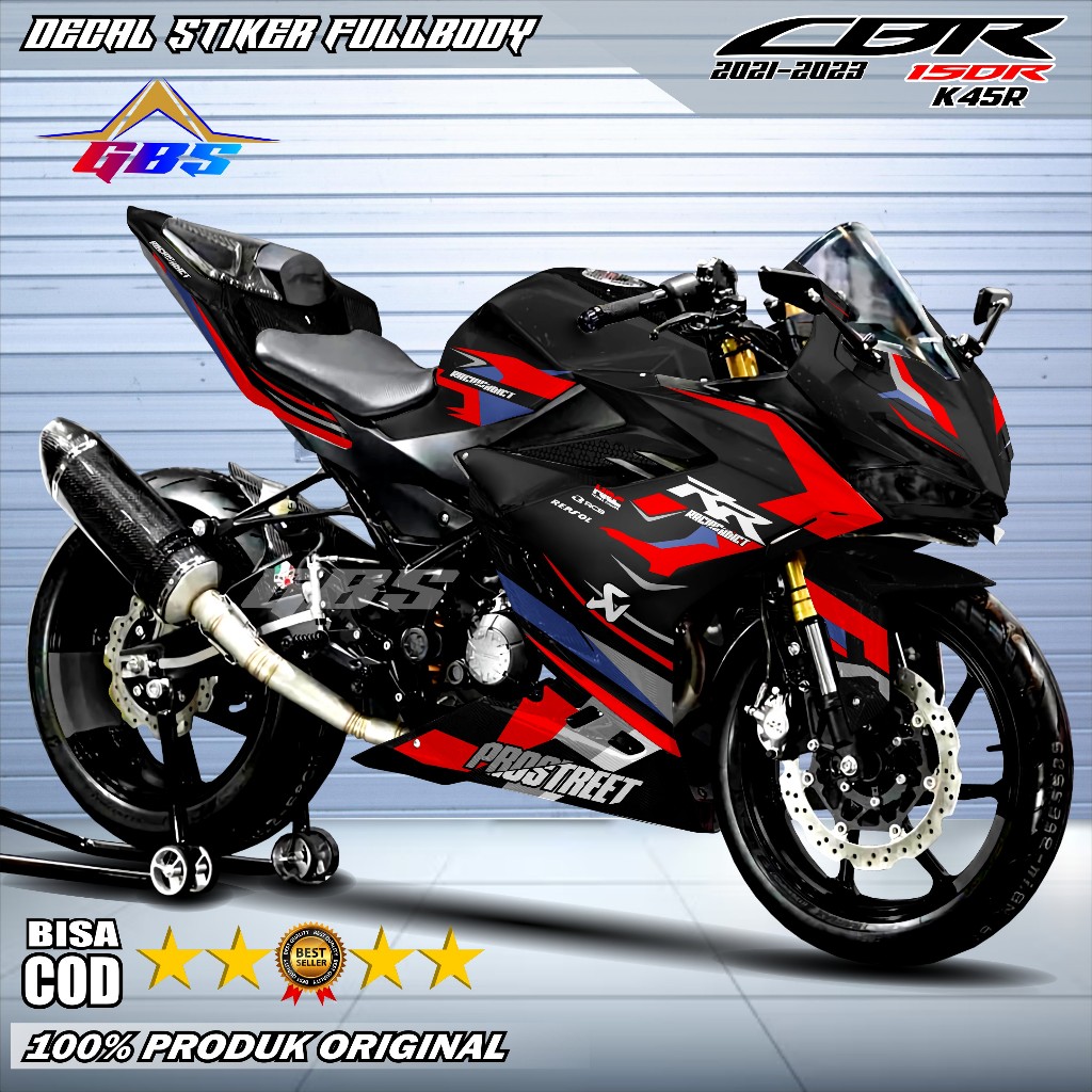 Stiker Decal CBR 150R K45R Fullbody Design List Bmw Recing - Decal Sticker CBR 150R K45R 2021-2023 F