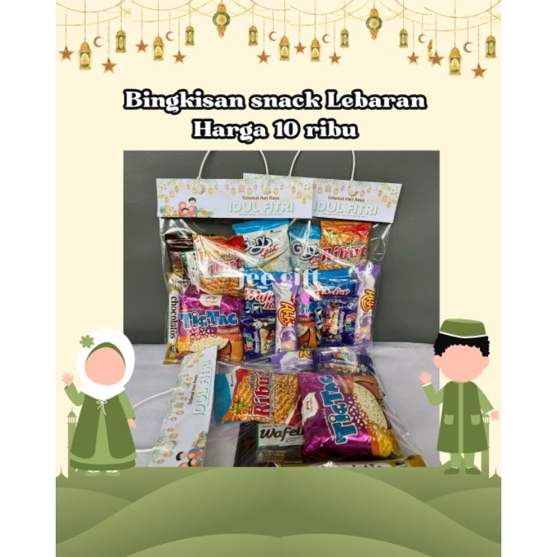 

Bingkisan snack Idul Fitri/ulang tahun/goodie bag snack ultah