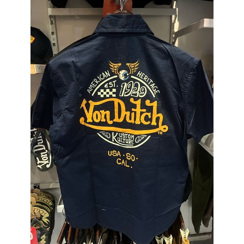 VON DUTCH 1438 WORKSHIRT NAVY BLUE