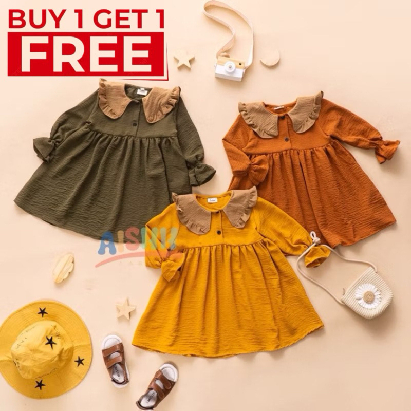 midi dress anak perempuan usia 0-6 tahun - 0 1 2 3 4 5 6 tahun - long tunik dress gamis anak bayi ba