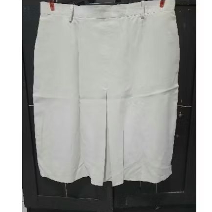 Preloved Rok Span Pendek SMA SMK Putih Ukuran XL