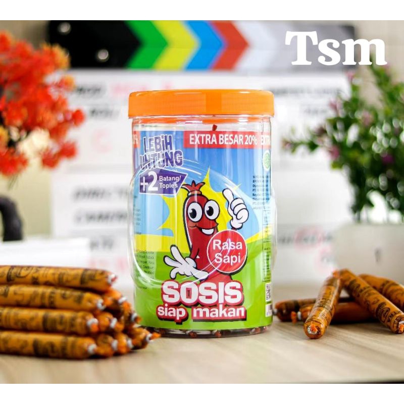 

Sosis So Nice Rasa Sapi Kemasan Toples Isi 24 Pcs