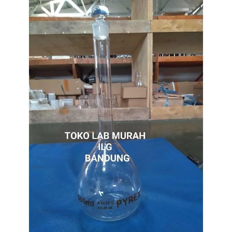 menjual labu ukur 500ml.pyrex,grade A