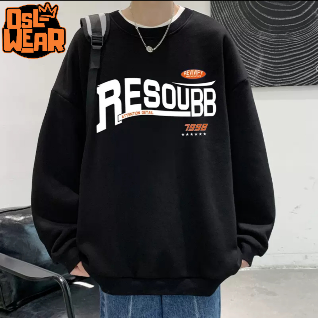 Oslwear  Sweater Resoubb Outfit Pria Wanita  Oversize Korean Style
