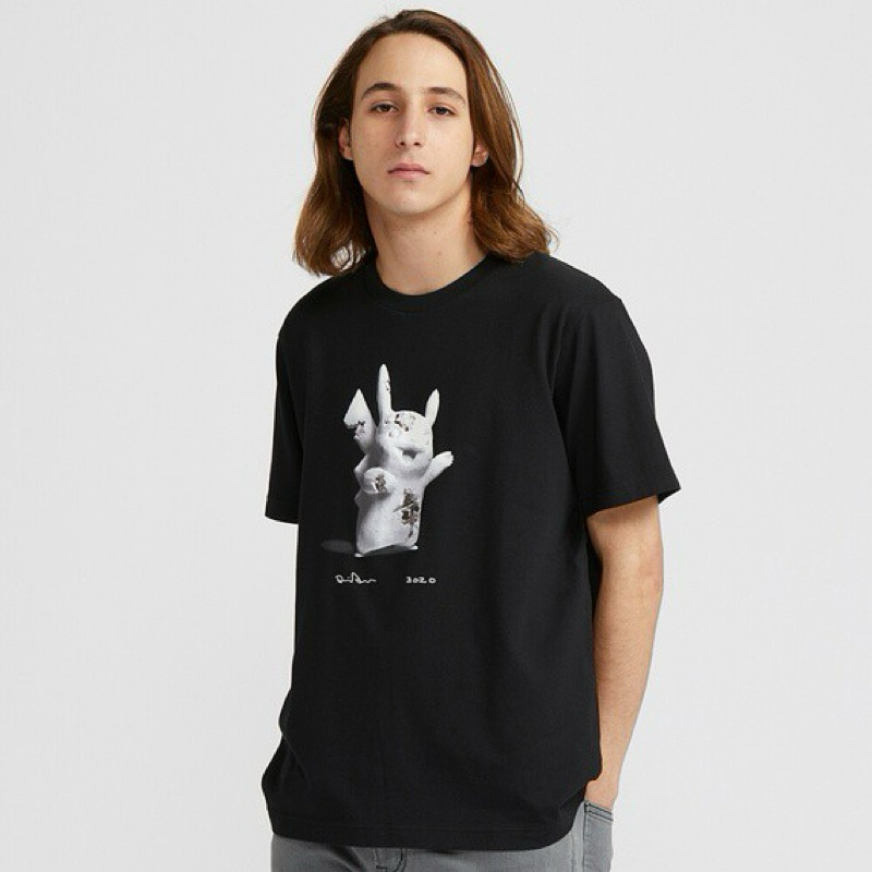 Kolaborasi Terbatas Uniqlo x Daniel Arsham Pokemon Jepang Ukuran L Pria Uniqlo x Pokemon x Daniel Ar