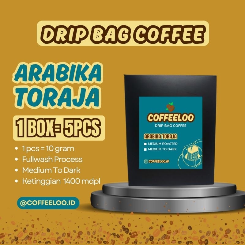 

COFFEELOO Arabika Toraja Kopi Drip Bag 1 Box