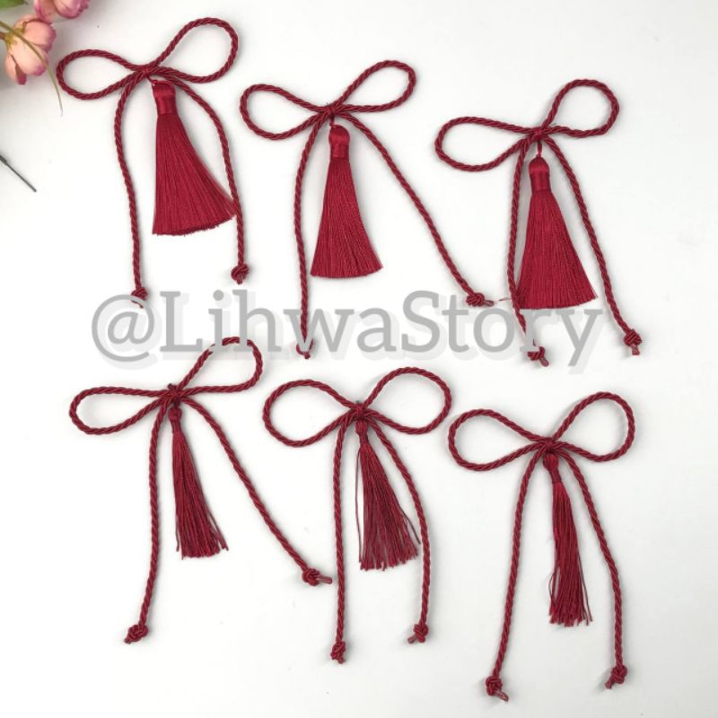 1 PC - APLIKASI TALI BOX HAMPERS | TALI HAMPERS SIAP PAKAI | RUMBAI HANTAG LEBARAN