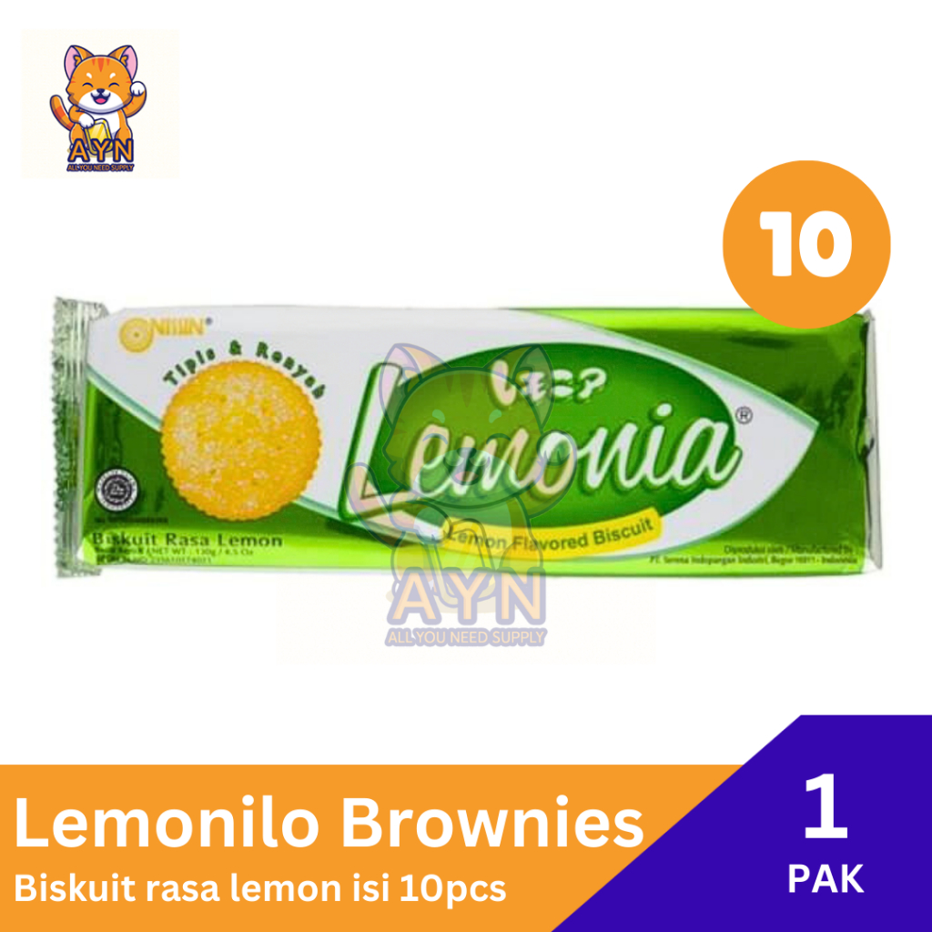 

Lemonia Nissin Biscuit Lemon 20 gr [ 1 renceng isi 10 pcs ]
