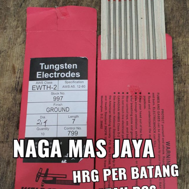 KP8 JARUM ARGON 24MM  TUNGSTEN ARGON 24 MM  TUNGSTEN 24MM  JARUM LAS ARGON 24MM