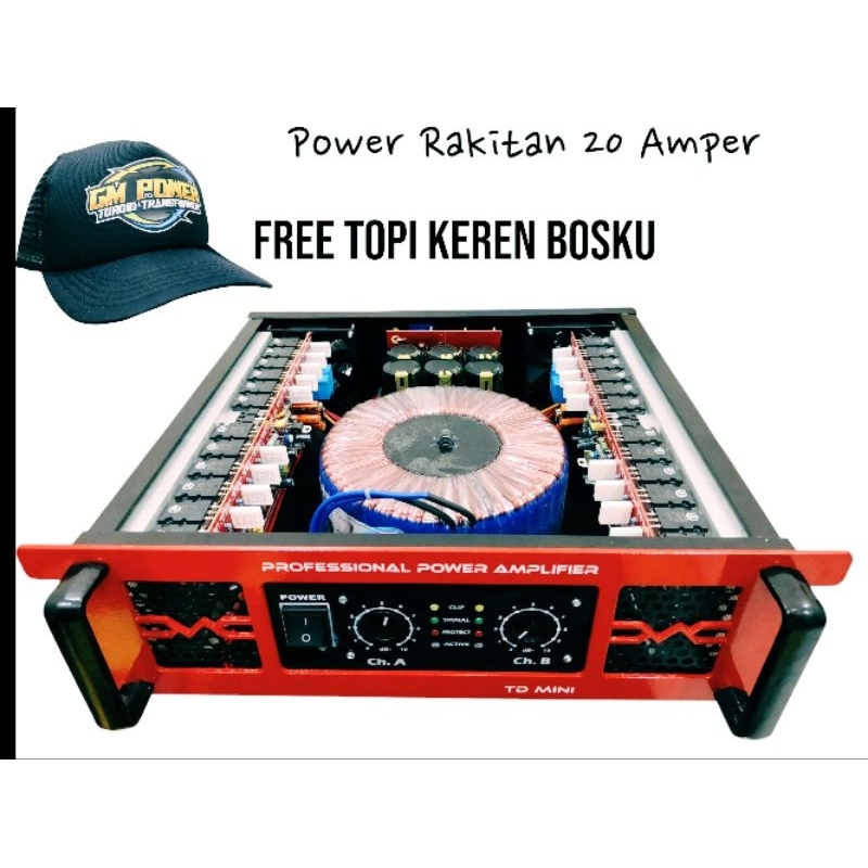 Power Amplifier 20 Amper 3U TD Mini Power 20Amper Fre palet kayu