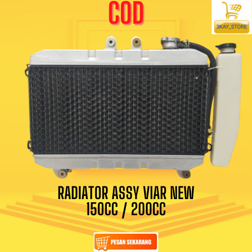 Radiator Set/Assy Motor Roda Tiga Viar 150cc 200cc Dudukan Atas Bawah Pendingin Mesin Motor Roda 3