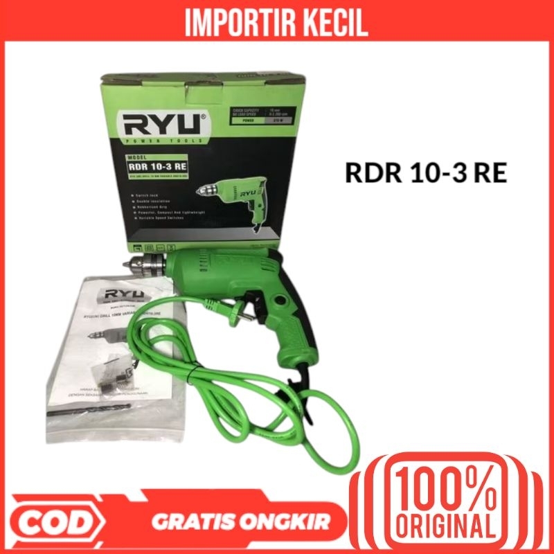 mesin bor rdr 10-3 re ryu / mesin bor 10mm ryu / mesin bor listrik 10mm ryu / mesin bor ryu / ryu me
