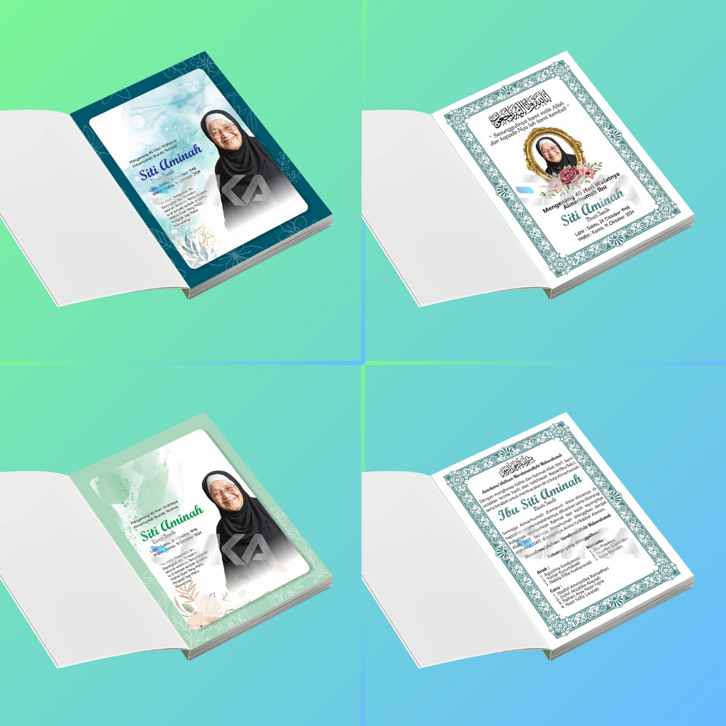 Lembar Sisipan Buku Yasin dan Tahlil Custom