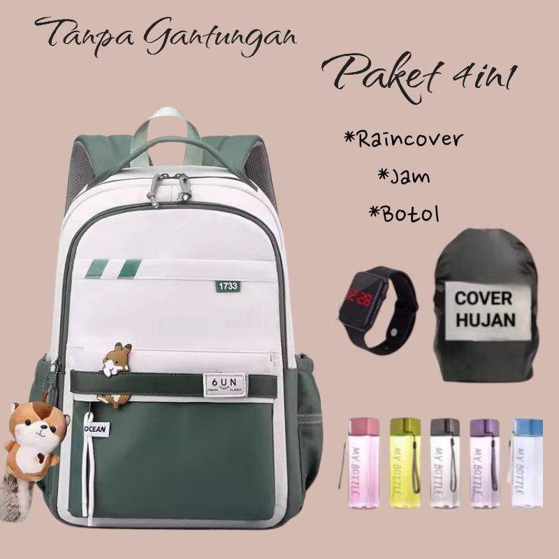 AYSH JEPANG - Tas Ransel Sekolah Motif Jepang Korea K-Pop - Ransel Sekolah Wanita Anak SD SMP