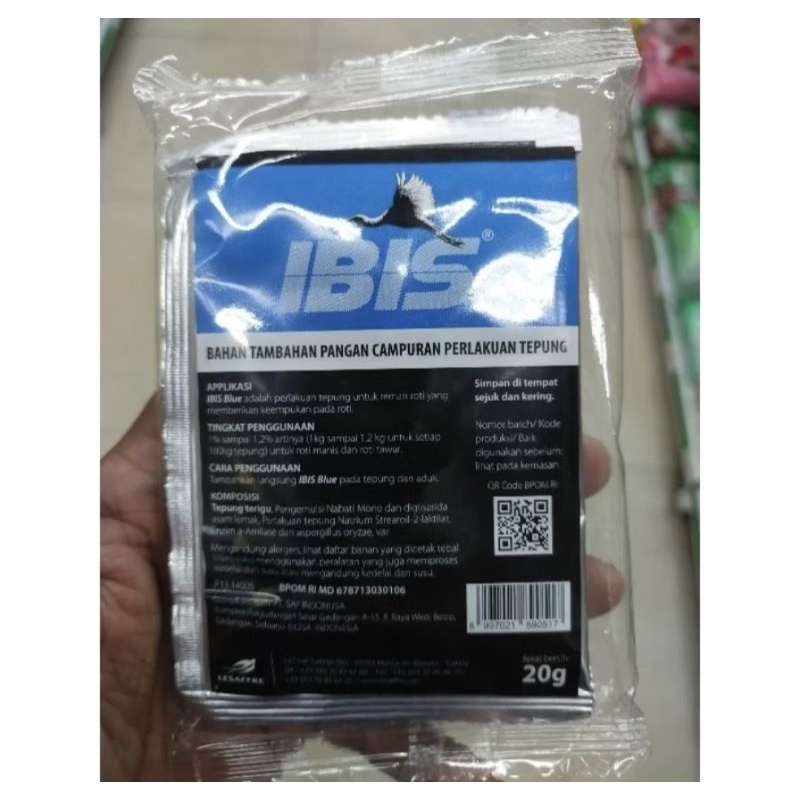 

IBIS BLUE Pelembut Kue 20 GR (BUNGKUS KECIL)