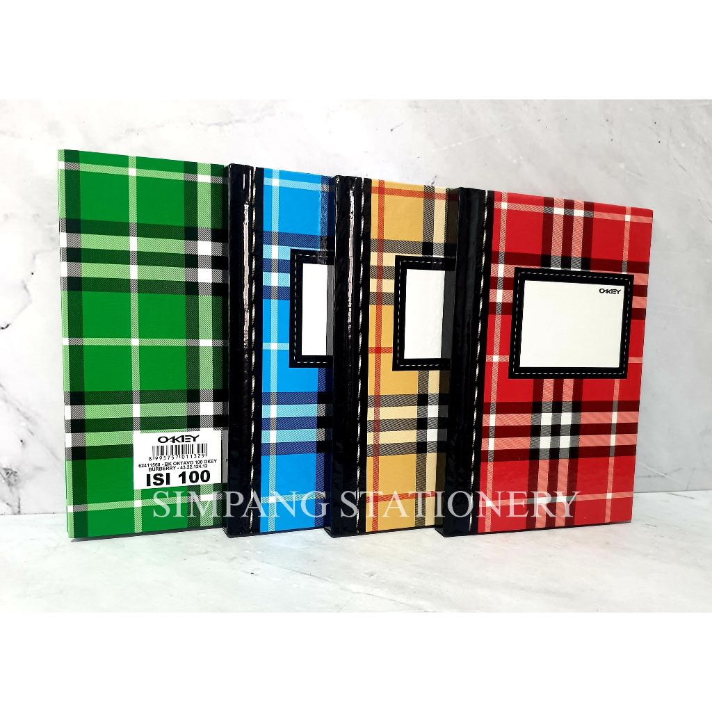 

OKEY HARDCOVER OKTAVO ISI 100 LEMBAR / BJ