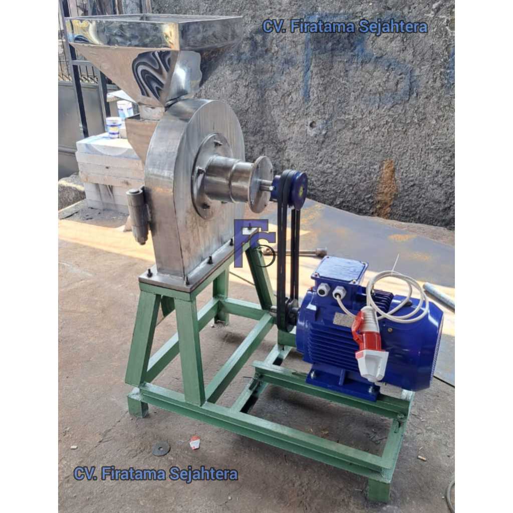 Mesin Penepung Jagung - Penepung Pakan Ikan Disk mill FFC 45 Stainless Steel