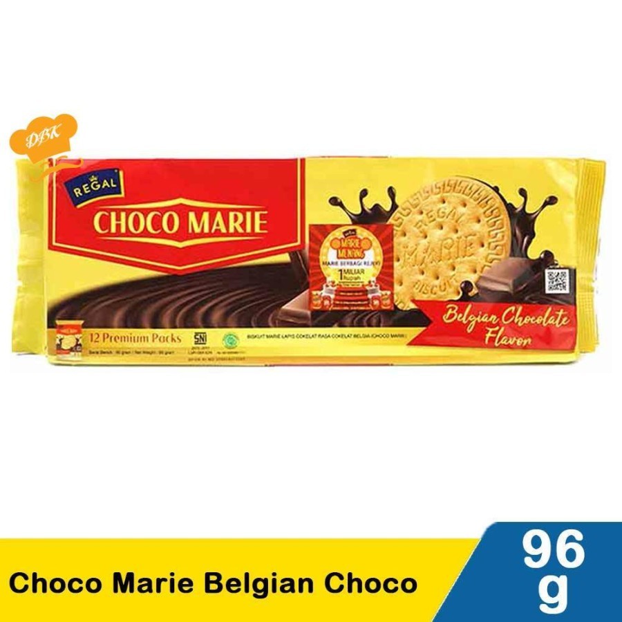 

Regal Choco marie 96gr Biskuit Coklat belgia