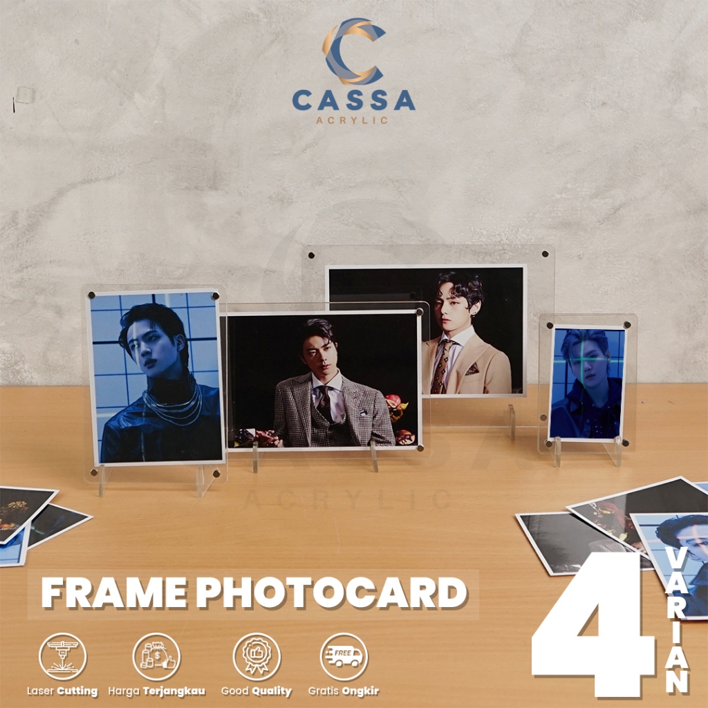 Frame Photocard Akrilik Bingkai Photo Card Magnet Korea Ukuran 2R 3R 4R 5R