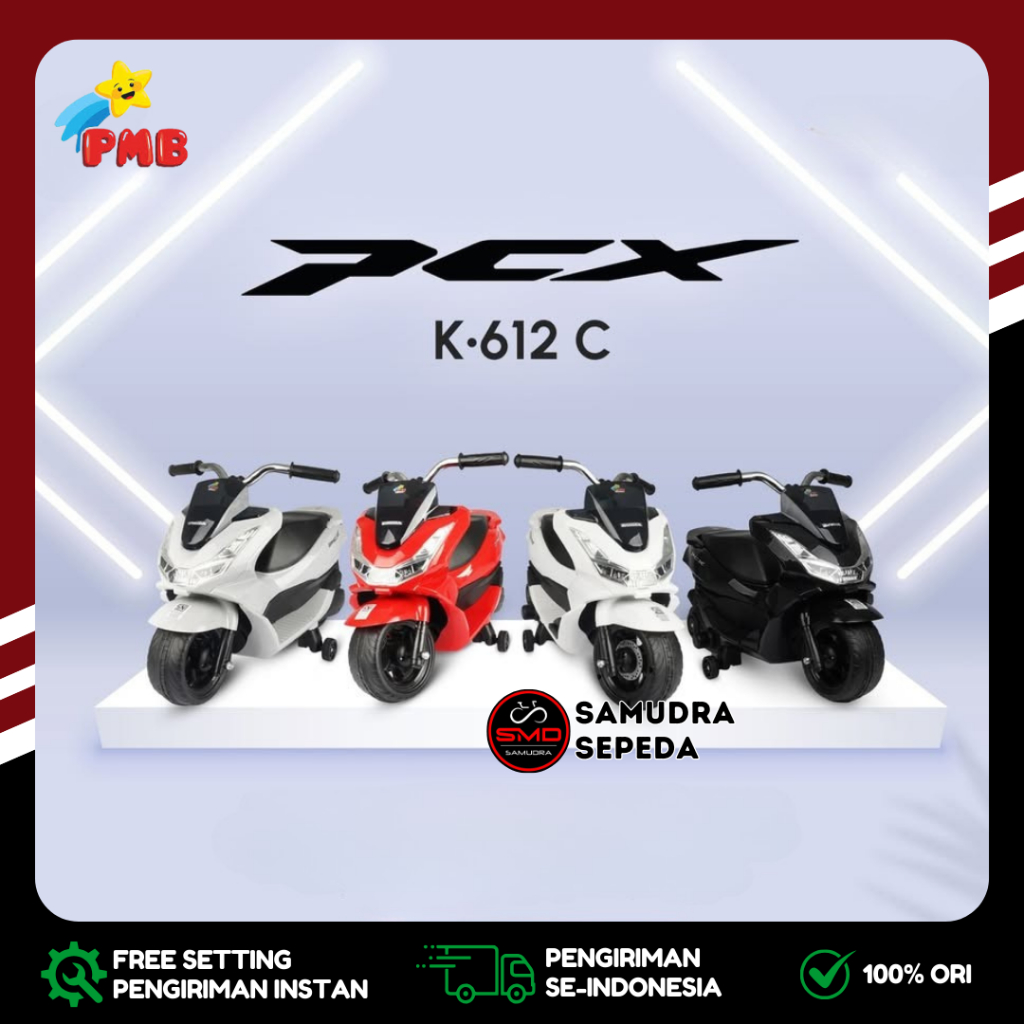 Motor Aki Mainan Anak Cas PMB PCX CBR NMAX SCOOPY K611 K612 K613 K615 Mini 6V Murah BDG