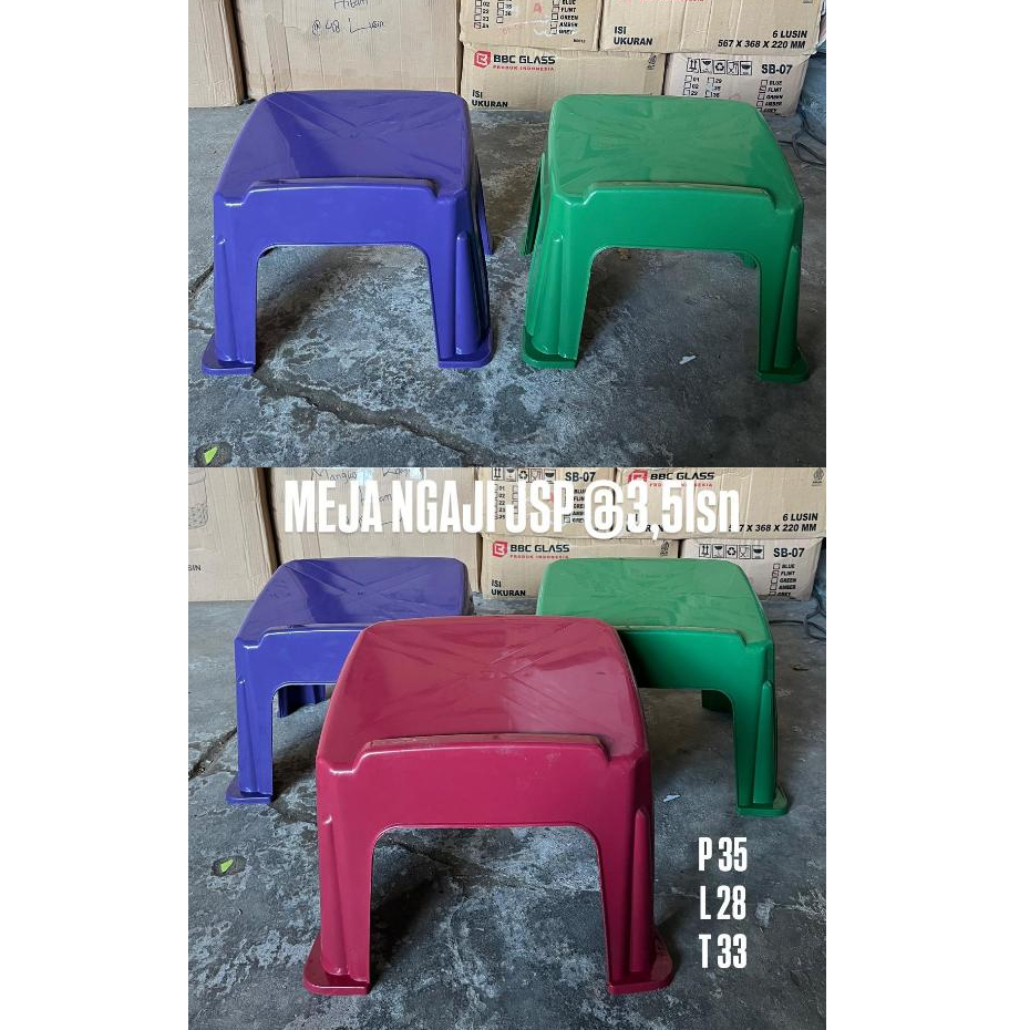 MEJA NGAJI PLASTIK LEKAR REKAL PLASTIK QUR'AN / Meja Ngaji Anak Hanny Houseware