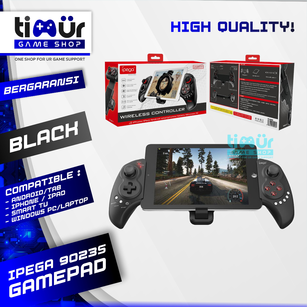 Ipega Gamepad Bluetooth PG 9023 S Stick Gaming Joystik HP Handphone Android