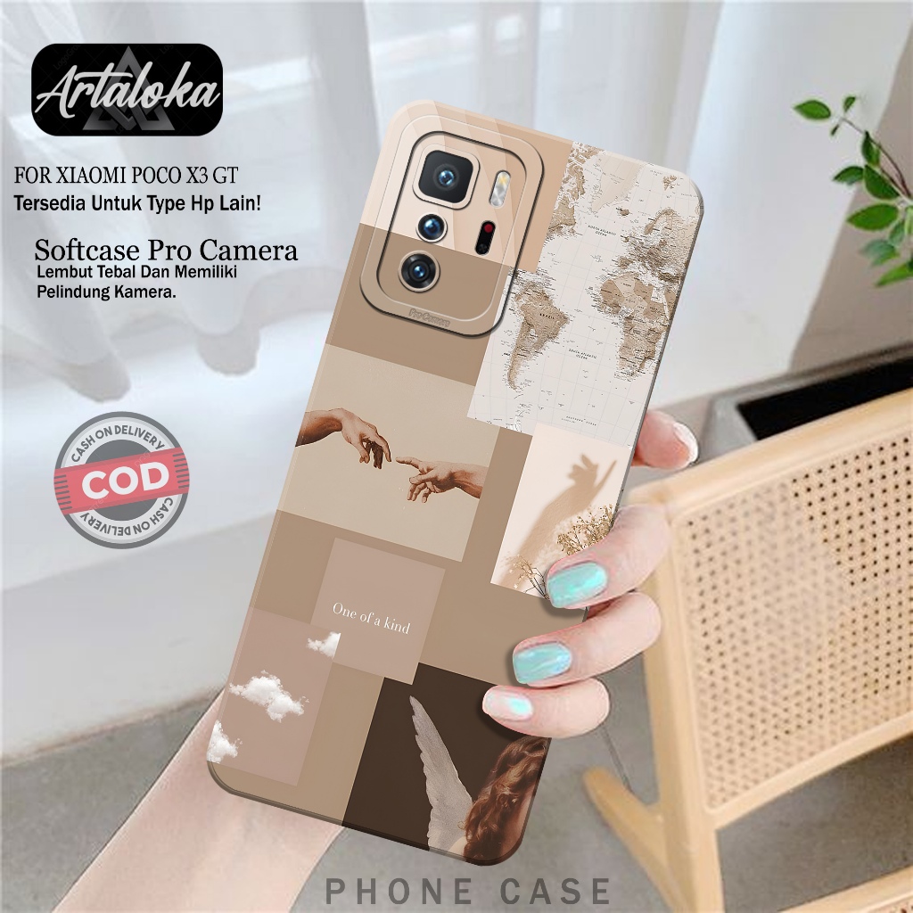Softcase Hp Xiaomi Poco X3 GT Fashion Case Aesthetic Case Poco X3 GT Silikon TPU Pro Camera Casing X