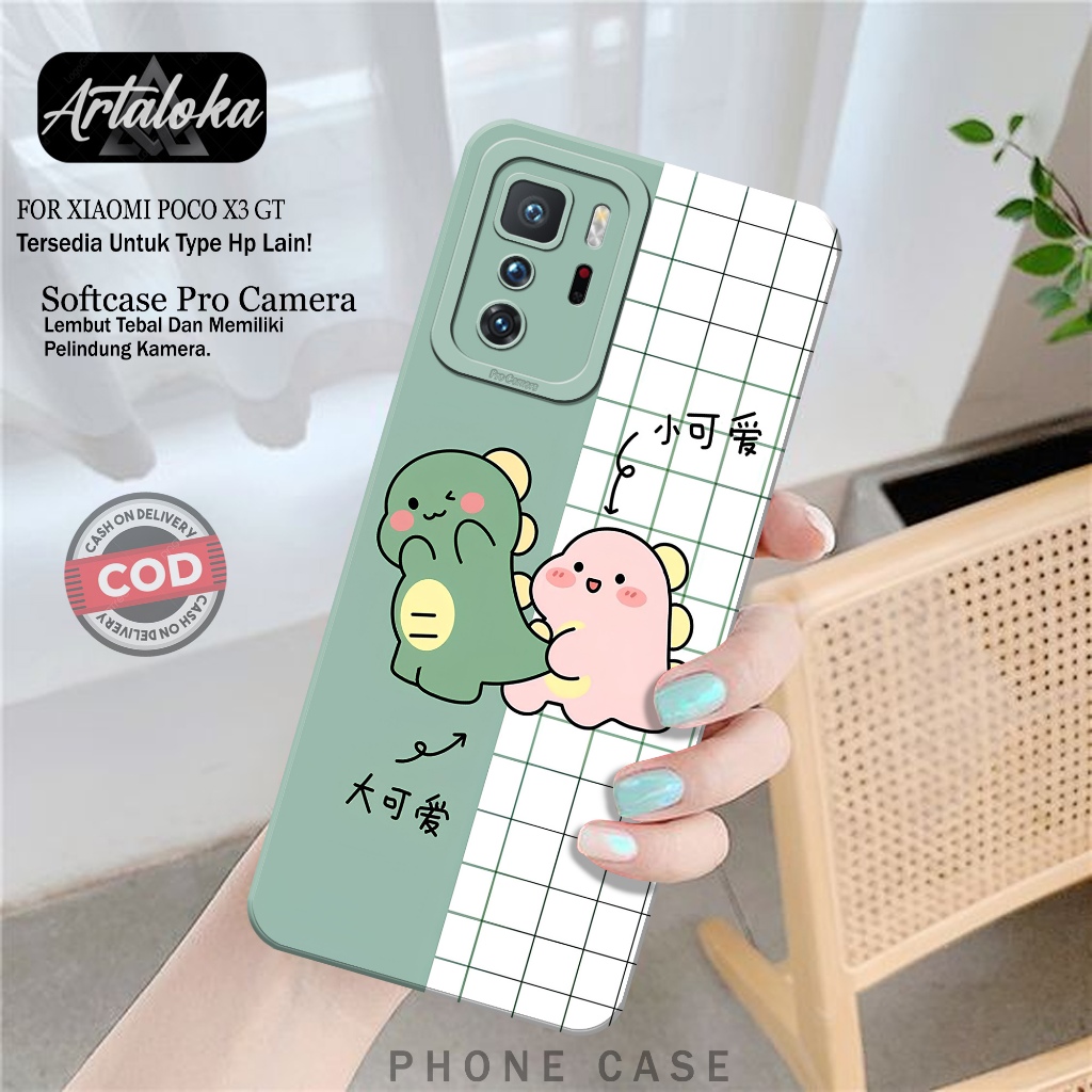 Softcase Hp Xiaomi Poco X3 GT Fashion Case Kartun Case Poco X3 GT Silikon TPU Pro Camera Casing Xiao
