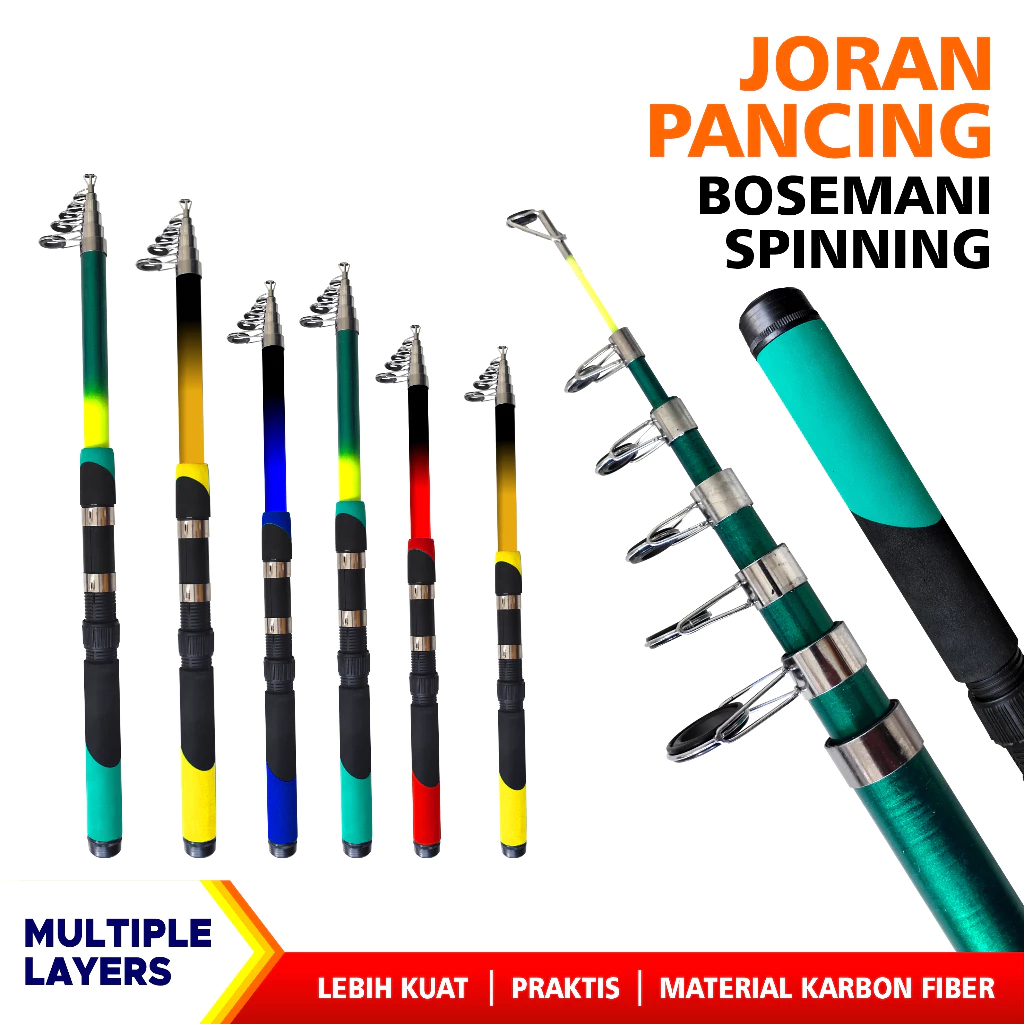 Joran Pancing Bosemani Spinning Panjang 1.50m