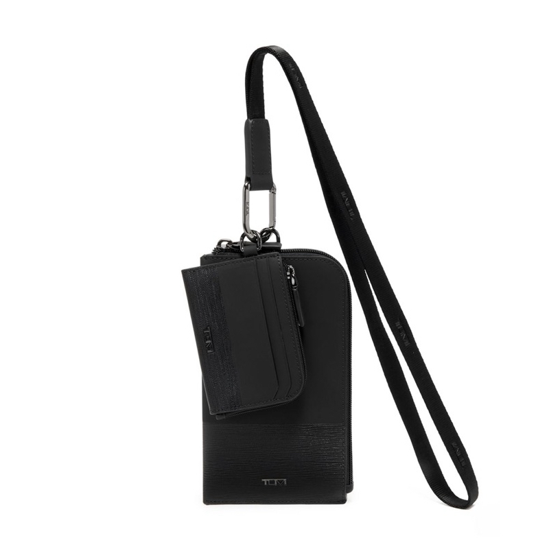 

pouch + lanyard original tm black leather