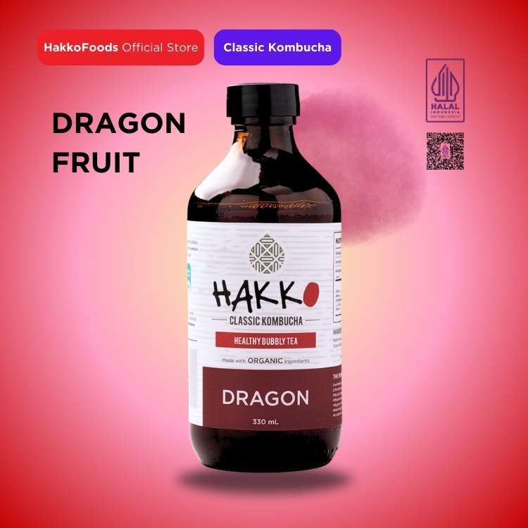 

Hakko Kombucha Dragon Fruit/ Buah Naga 330ml