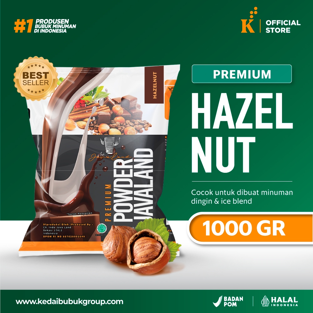 

Bubuk Minuman Powder Premium Hazelnut Javaland 1 kg